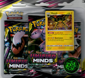 Pokémon Trading Card Game Sun & Moon S11 3 Pack Blister featuring Vikavolt